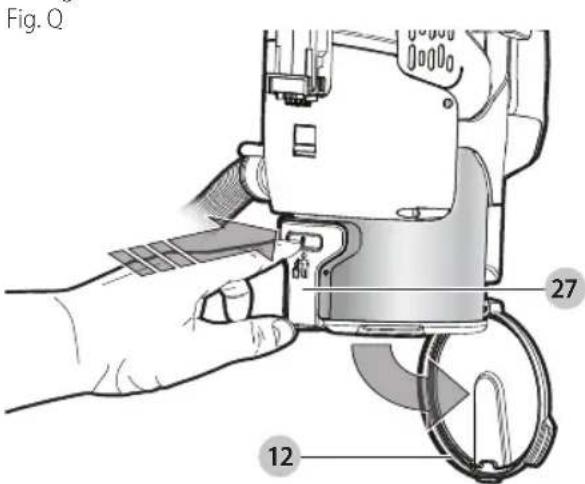 BLACK & DECKER HCUA525JPC - Pour vider le bac à poussière (Fig. L, M, Q, R) - 1
