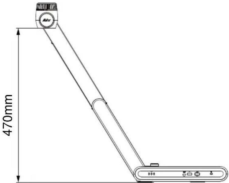 AVer AVerVision M70W - Shooting Area - 1