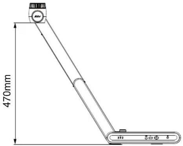 AVer AVerVision M70W - 拍攝範圍 - 1