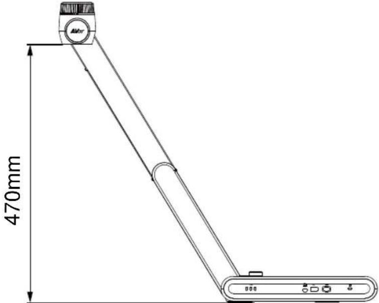 AVer AVerVision M70W - Area di ripresa - 1