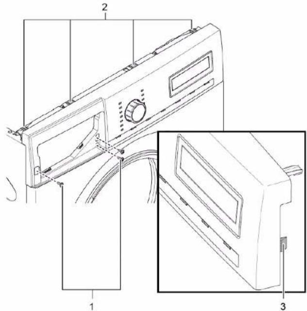 SIEMENS WM14VEH7NL - Retirer le panneau de commande - 1