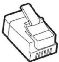 LEXMARK MB2236i - Configuration de la télécopie dans des pays ou régions où les prises murales et fiches de téléphone sont différentes - 1