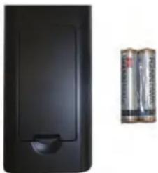 Proscan PLDED5068A - Installing Batteries to the Remote Control - 1