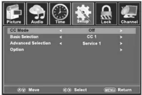 Proscan PLED1960A - MENU OPTION - 2