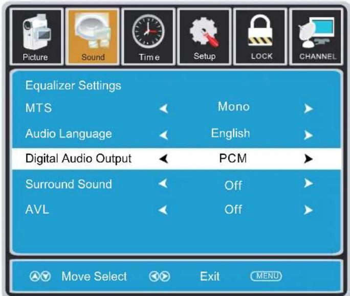 Proscan PLDED3273A - SOUND MENU - 1