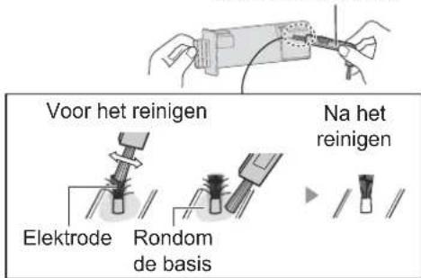 SHARP FPJ60EUW - Verwijder stof van het elektrodegedeelte. - 1