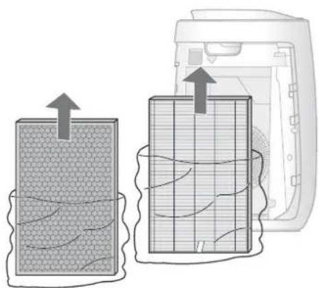 SHARP FPJ40EUW - Retirez le sac en plastique du contrôle. - 1