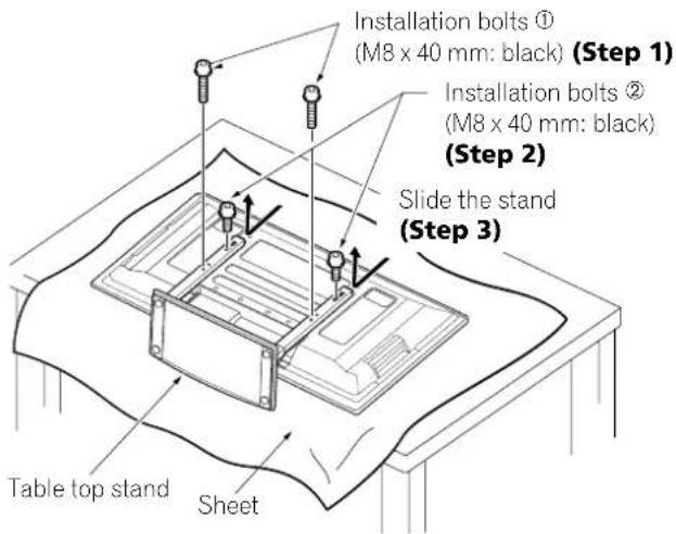 PIONEER PDP4271HD - Detaching the stand - 2