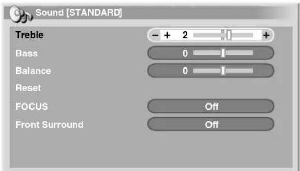 PIONEER PDP4271HD - Sound adjustments - 1