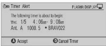 PIONEER PDP4271HD - When the recording is about to start - 3