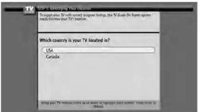 PIONEER PDP4271HD - Screen 1: Country - 1