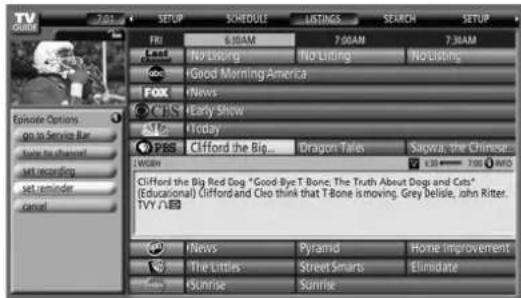 PIONEER PDP4271HD - Setting program reminders - 2