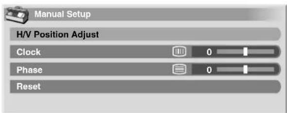 PIONEER PDP4271HD - Manual image position and clock adjustments (PC mode only) - 1