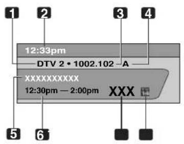 PIONEER PDP4271HD - Viewing a channel banner - 2