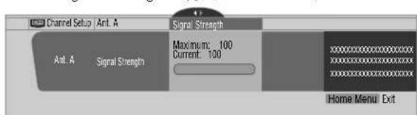 PIONEER PDP4271HD - Checking signal strength - 1