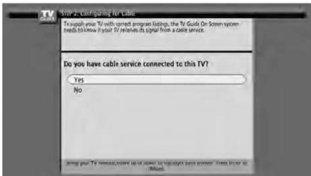 PIONEER PDP4271HD - Screen 3: Do you have Cable? - 1