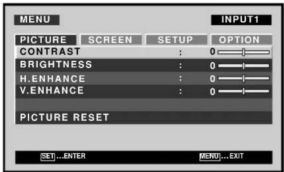 PIONEER PDP427CMX - PICTURE/SCREEN Adjustment - 3