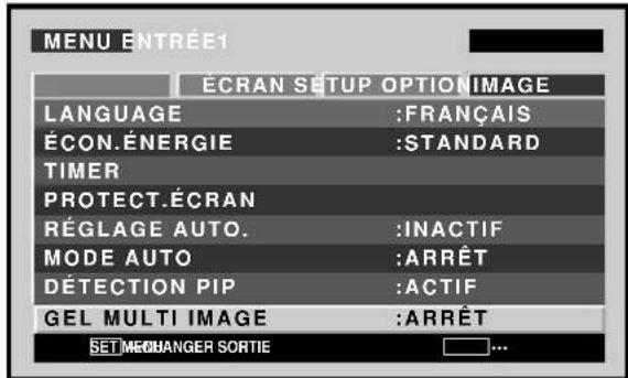 PIONEER PDP427CMX - Réglage de l'écran de mémo (GEL MULTI IMAGE) - 5