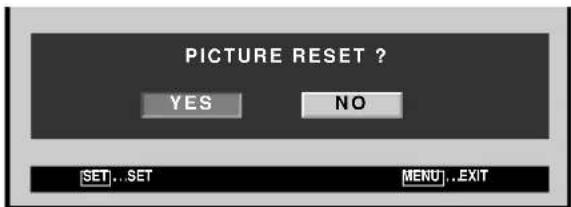 PIONEER PDP427CMX - To reset [PICTURE] mode settings to the default - 1