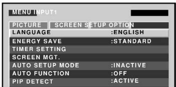 PIONEER PDP427CMX - Energy saving settings (ENERGY SAVE) - 4