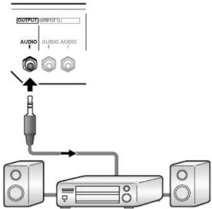 PIONEER PDP427CMX - Raccordement au connecteur de sortie audio - 1