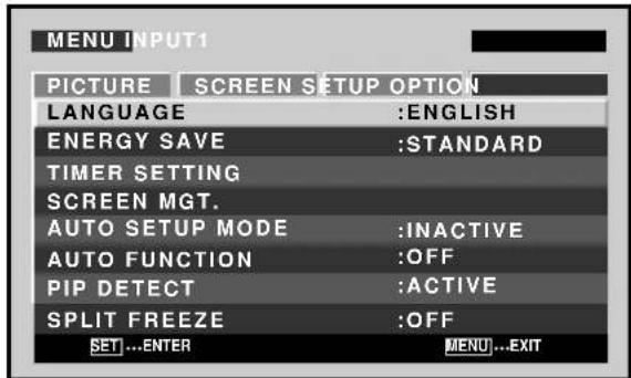 PIONEER PDP427CMX - Setting the memo screen (SPLIT FREEZE) - 4