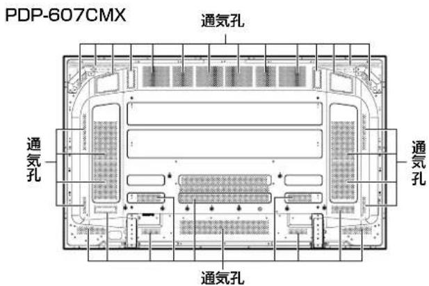 PIONEER PDP427CMX - 通気孔のお手入れ - 1