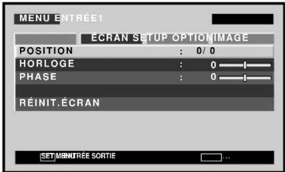 PIONEER PDP427CMX - Réglage de la POSITION de l'écran, de l'HORLOGE et de la PHASE - 3