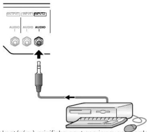 PIONEER PDP427CMX - Raccordements aux entrées audio de cet écran à plasma - 2