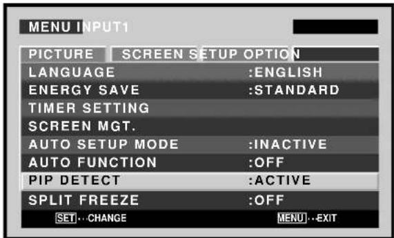 PIONEER PDP427CMX - Setting the subscreen mode (PIP DETECT) - 5