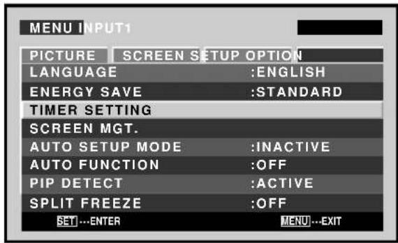 PIONEER PDP427CMX - Activating the timer - 5