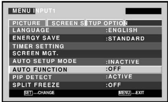 PIONEER PDP427CMX - Automatic input switching (AUTO FUNCTION) - 5