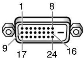 PIONEER PDP427CMX - 付録2 -2/2: INPUT2 (DVI コネクタ:メス) ピン配列 - 1
