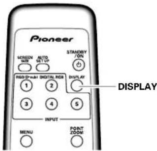 PIONEER PDP427CMX - リモコンのMUTINGボタンを押す - 1