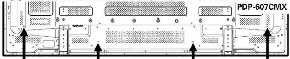 PIONEER PDP427CMX - Fixation des colliers rapides à l'écran à plasma - 1