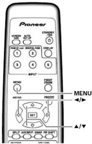PIONEER PDP427CMX - Setting the ORBITER - 1