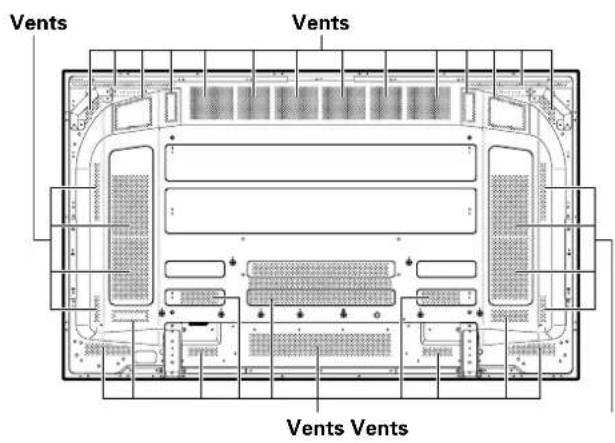 PIONEER PDP427CMX - Cleaning the vents - 1