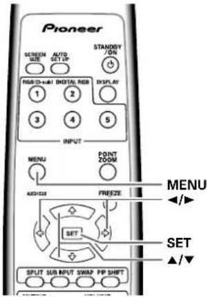 PIONEER PDP427CMX - Réglage de l'heure actuelle (HORLOGE) - 1