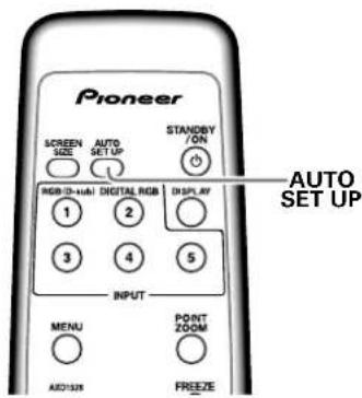 PIONEER PDP427CMX - ボタンを押したときに入力されている映像に合った調整を自動的に行う - 1