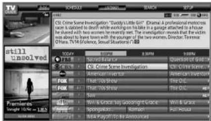 PIONEER PDP4280HD - Appuyez sur TV GUIDE pour afficher I'ecran Listings. - 1