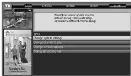 PIONEER PDP4280HD - Realce el item "Change system settings". - 1