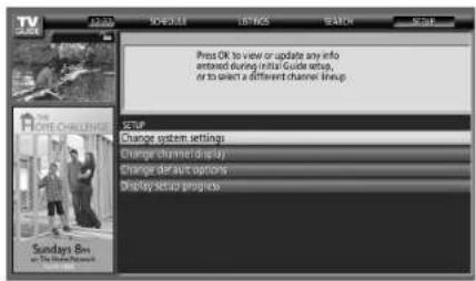 PIONEER PDP4280HD - Highlight the "Change system settings" item. - 1