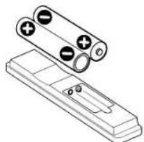 PIONEER PDP4280HD - Mise en place des piles - 2