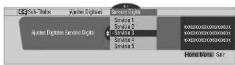 PIONEER PDP4280HD - Selección de la subtitulación digital - 1