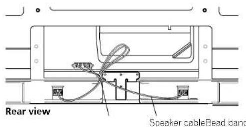 PIONEER PDP4280HD - Bundle the cables. - 1