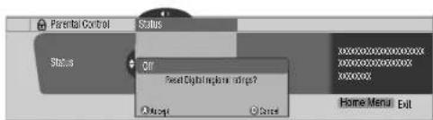 PIONEER PDP4280HD - Deleting new ratings - 2