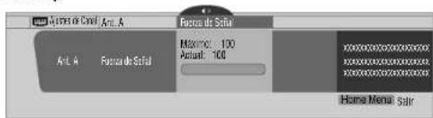 PIONEER PDP4280HD - Selección "Fuerza de Senal" (/,Continuación, ENTER). - 1