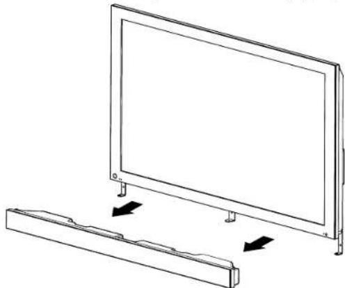 PIONEER PDP4280HD - Detachez les enceintes fournies si I'ecran plasma est fixe a un mur avec les enceintes attachees. - 1