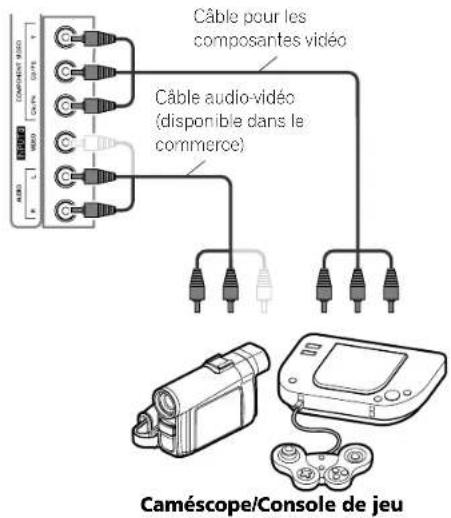 PIONEER PDP4280HD - Connexion d'une console de jeu ou d'un caméoscope - 1