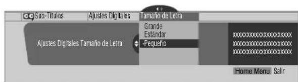PIONEER PDP4360HD - Selección de los parámetros de la subtitulación digital - 1